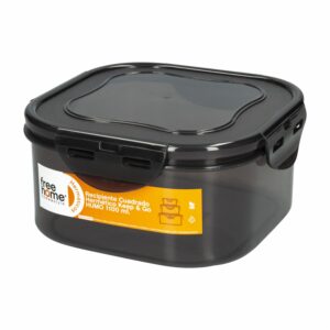 Repostero Cuadrado Hermético Keep Go Color Humo FREE HOME 1100 Ml