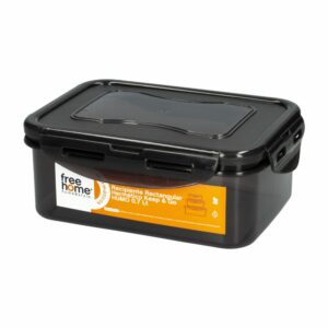 Repostero Rectangular Hermético Keep Go Color Humo FREE HOME 700 Ml