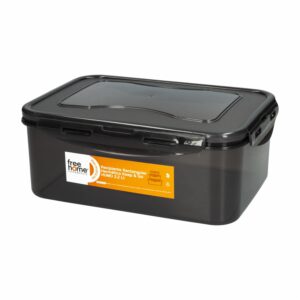 Repostero Rectangular Hermético Keep Go Color Humo FREE HOME 2.2 Litros