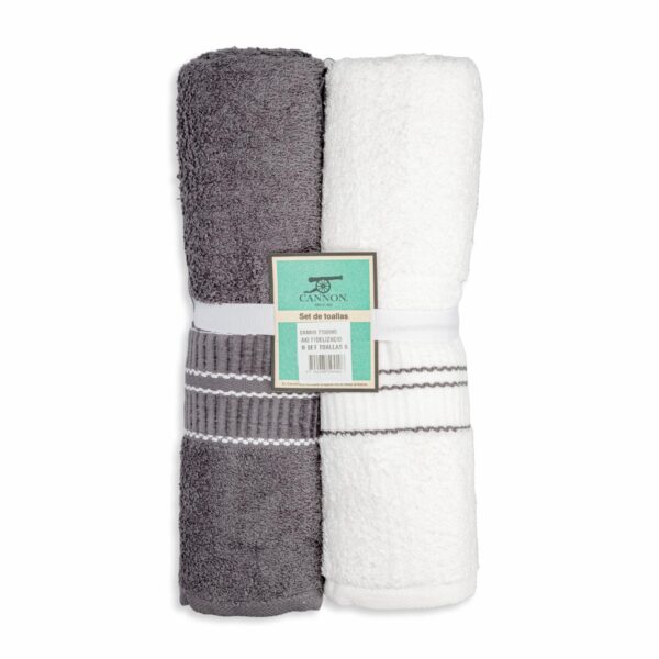 Set De Toallas De Baño Amirach CANNON 2 Piezas