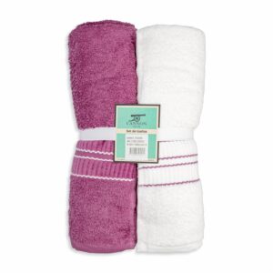 Set De Toallas De Baño Amirach CANNON 2 Piezas