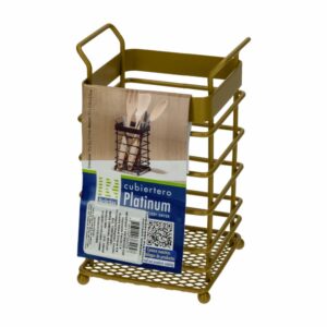 Porta Cubiertos Platinum Dorado REJIPLAST 1 Pieza