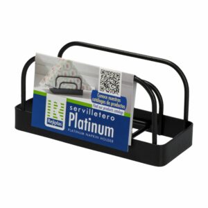 Servilletero Platinun Negro REJIPLAST 1 Pieza
