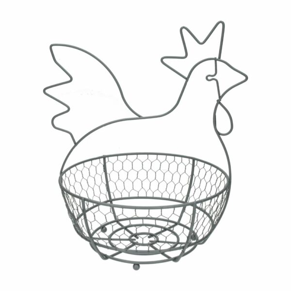 Canasta Para Huevos Malla Pintado Gris Pizarra REJIPLAST Unidad