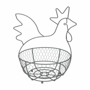 Canasta Para Huevos Malla Pintado Gris Pizarra REJIPLAST Unidad