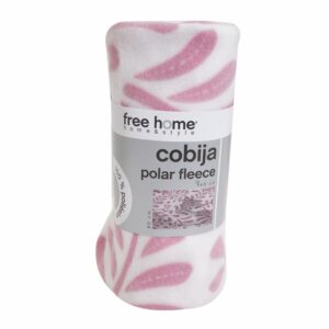Cobija Polar Fleece Estampada Uva FREE HOME 140 X 90 Cm