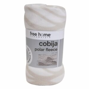 Cobija Polar Fleece Estampada Gris FREE HOME