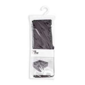 Caja Organizadora De 6 Espacios Color Gris Oscuro FREE HOME 32 X 32 X 11 Cm