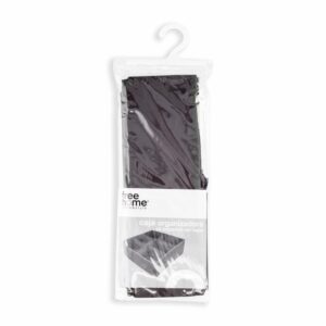Caja Organizadora De 6 Espacios Color Gris Oscuro FREE HOME 32 X 32 X 11 Cm