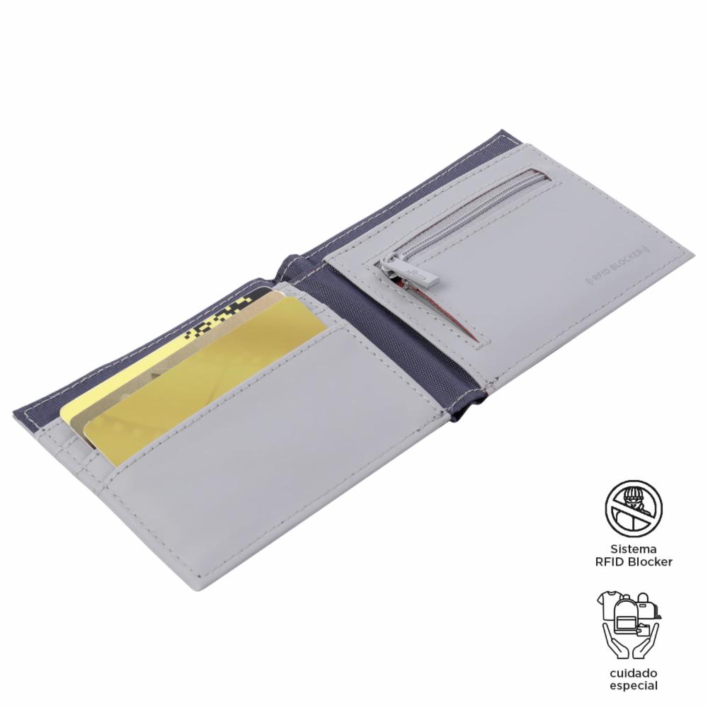 Billetera De Hombre Azul TOTTO Halvo - Imagen 3