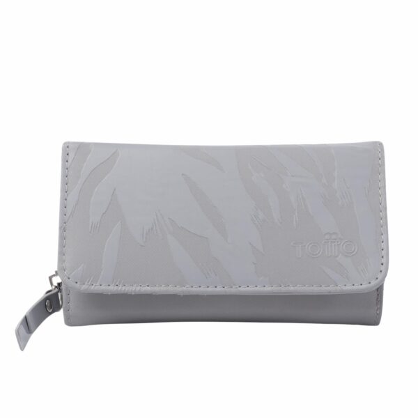 Billetera De Mujer Gris TOTTO Karasu