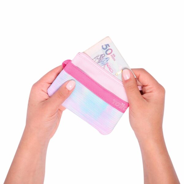 Monedero Para Mujer Rosado TOTTO Melifera Stamp - Imagen 3