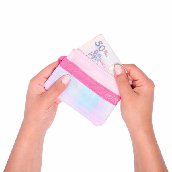 Monedero Para Mujer Rosado TOTTO Melifera Stamp - Imagen 3