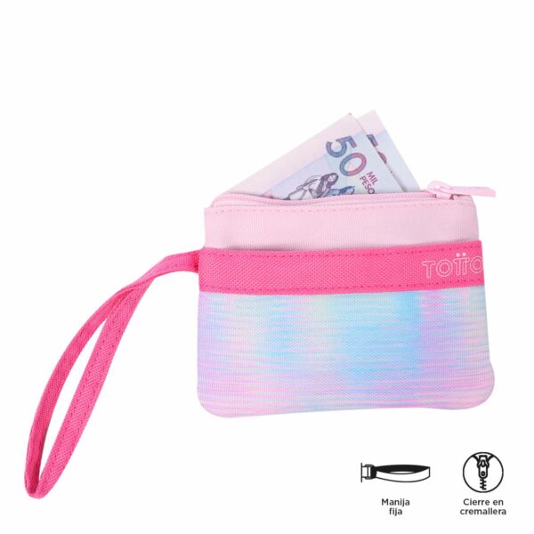 Monedero Para Mujer Rosado TOTTO Melifera Stamp - Imagen 4