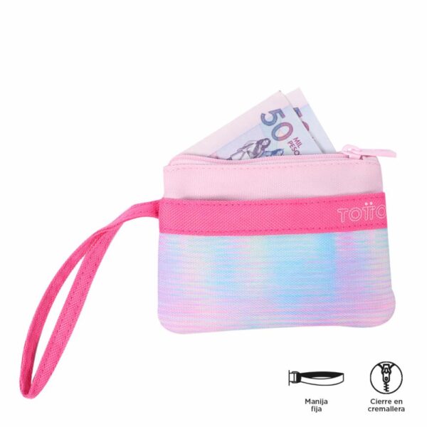 Monedero Para Mujer Rosado TOTTO Melifera Stamp - Imagen 4
