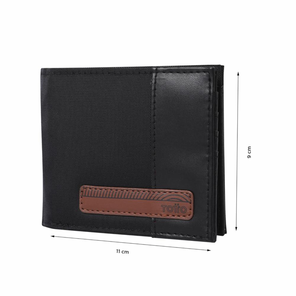 Billetera De Hombre Negro TOTTO Halvo - Imagen 2