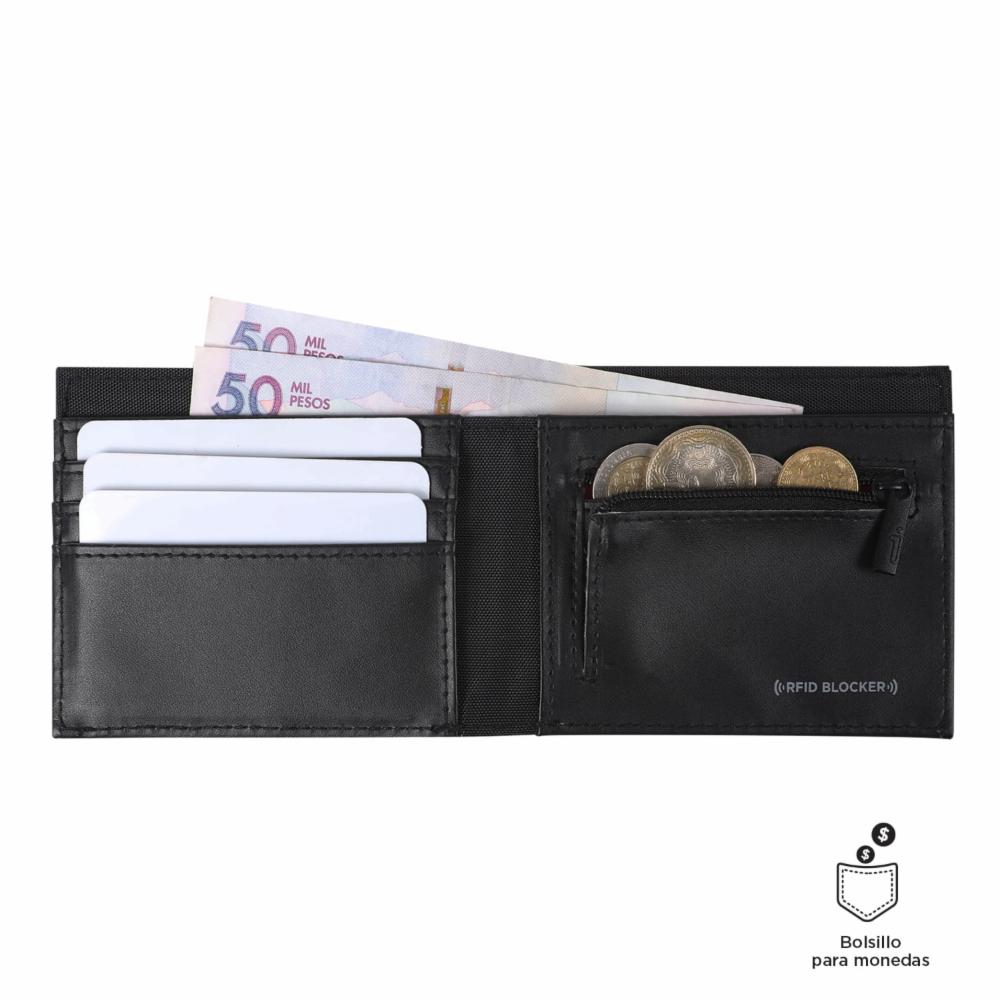 Billetera De Hombre Negro TOTTO Halvo - Imagen 4
