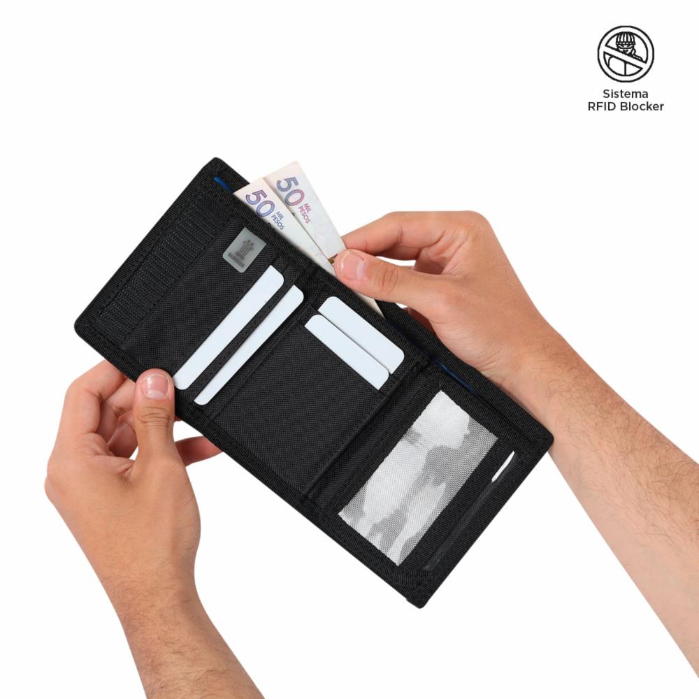 Billetera De Hombre Negro TOTTO Bacalao - Imagen 3