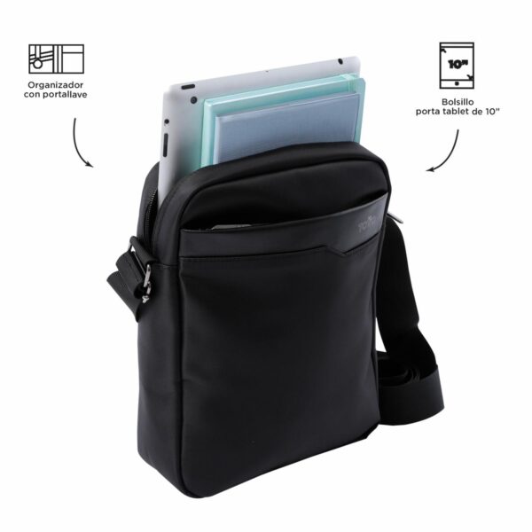 Bolso Para Hombre Negro TOTTO Kano - Imagen 5