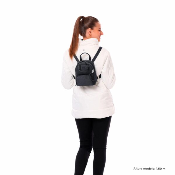 Mochila Mini Negro TOTTO Megumi Xs - Imagen 3