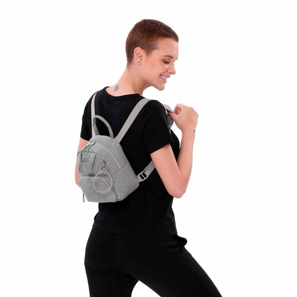 Mochila Mini Gris TOTTO Megumi Xs - Imagen 4