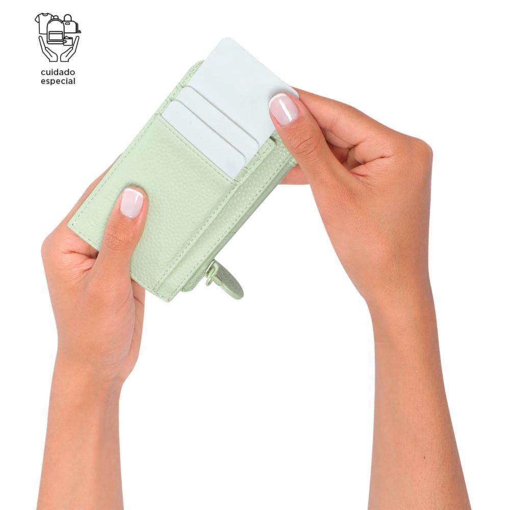 Porta Documentos Para Mujer Verde TOTTO Soft - Imagen 2