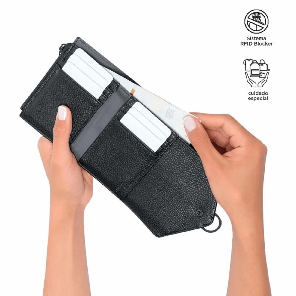 Billetera De Mujer Negro TOTTO Soft Ney - Imagen 3