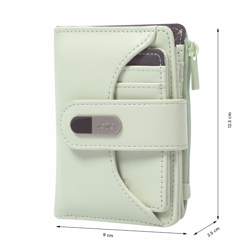 Billetera De Mujer Verde TOTTO Dull S - Imagen 2