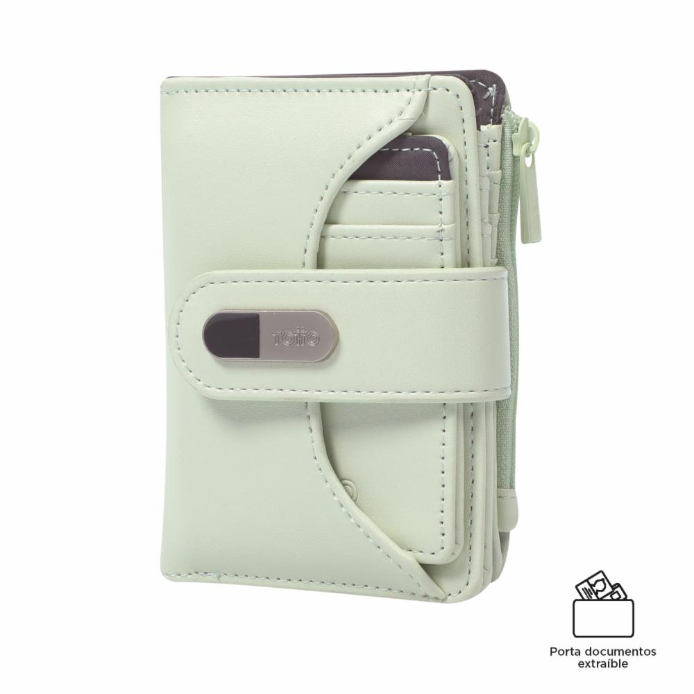 Billetera De Mujer Verde TOTTO Dull S - Imagen 5
