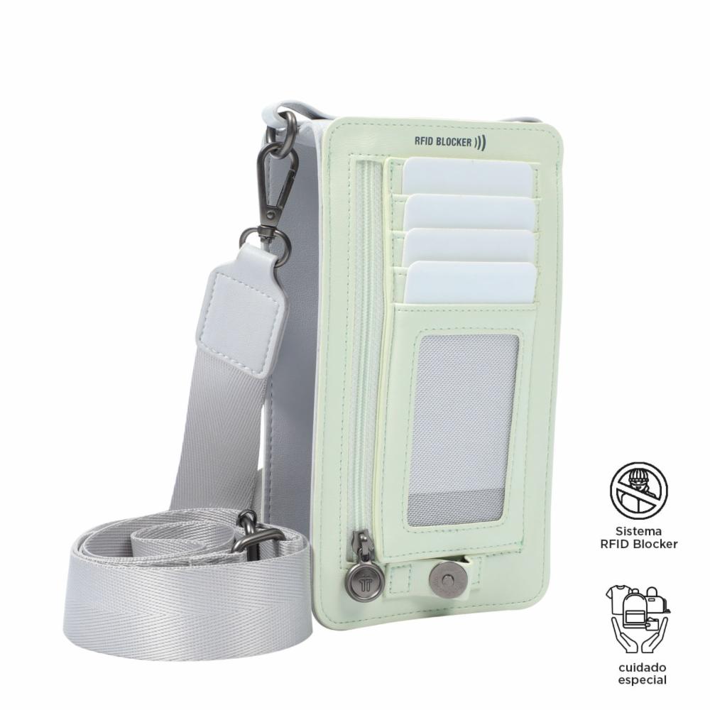 Porta Documentos Para Mujer Gris TOTTO Style - Imagen 4