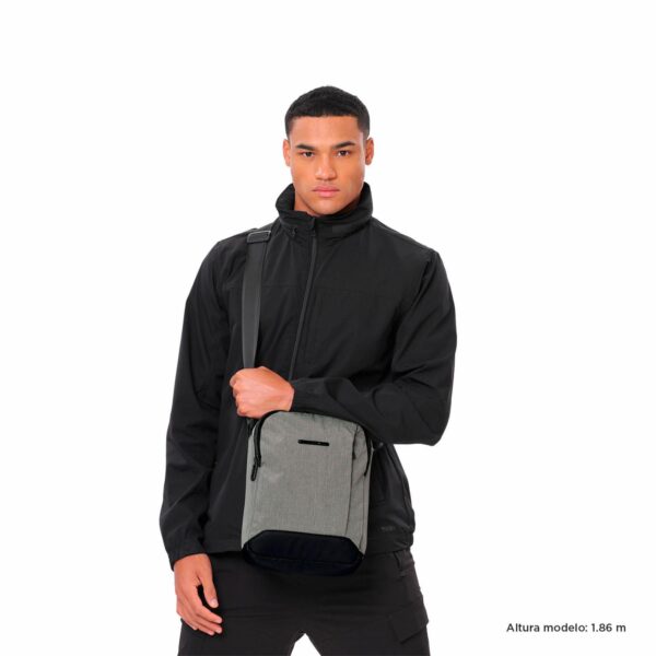 Bolso Para Hombre Gris TOTTO Hexa - Imagen 2