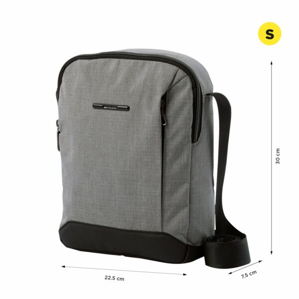 Bolso Para Hombre Gris TOTTO Hexa - Imagen 4