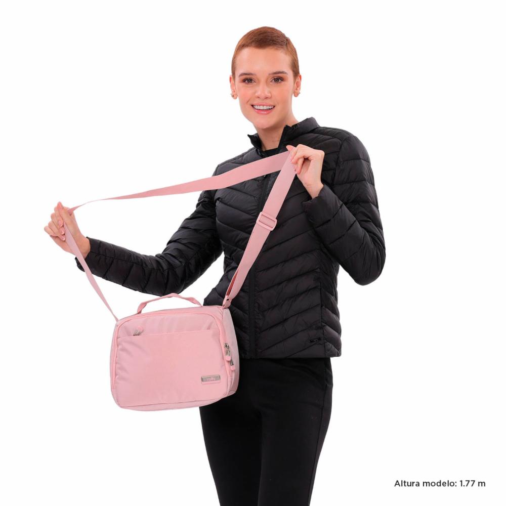 Lonchera Para Mujer Rosado TOTTO Velet - Imagen 2