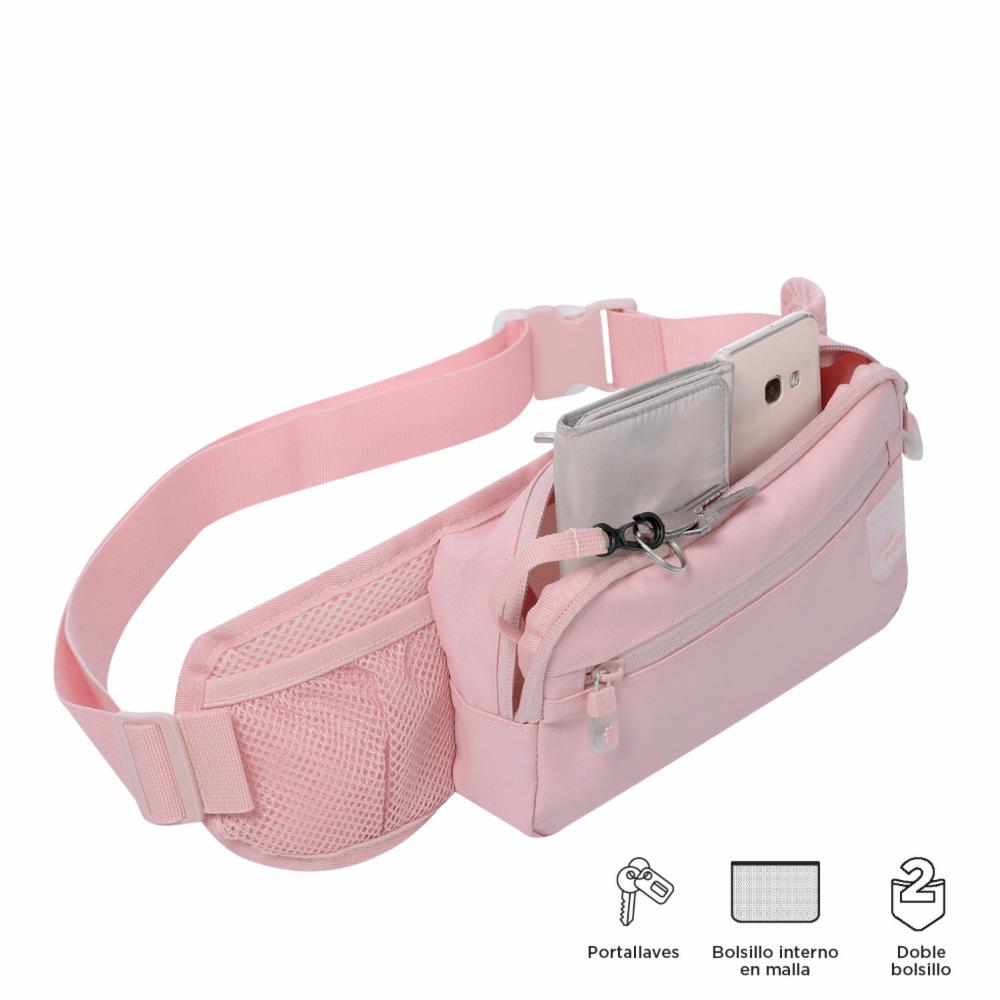 Canguro De Mujer Rosado TOTTO Clear Rut - Imagen 4