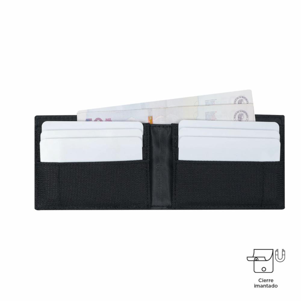 Billetera De Hombre Negro TOTTO Mesh S - Imagen 4