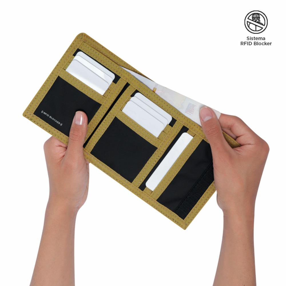 Billetera De Hombre Negro TOTTO Contrast Qui - Imagen 3