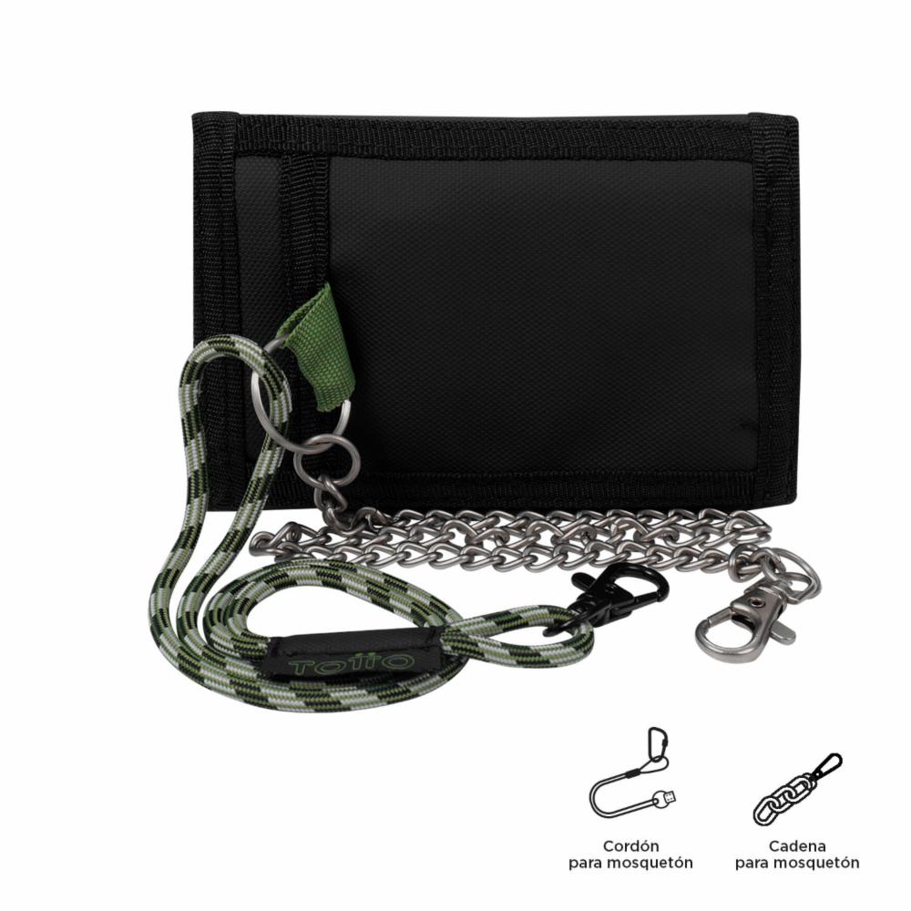 Billetera De Hombre Negro TOTTO Contrast Mee - Imagen 5