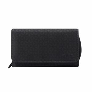 Billetera De Mujer Negro TOTTO Texture Var