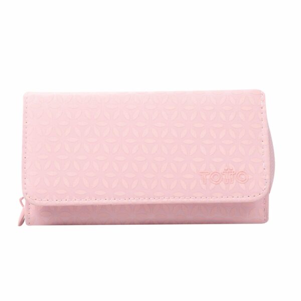 Billetera De Mujer Rosado TOTTO Texture Var