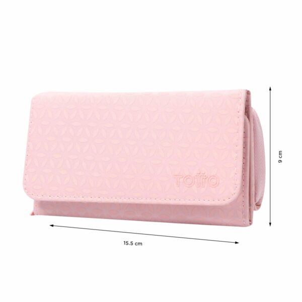 Billetera De Mujer Rosado TOTTO Texture Var - Imagen 2