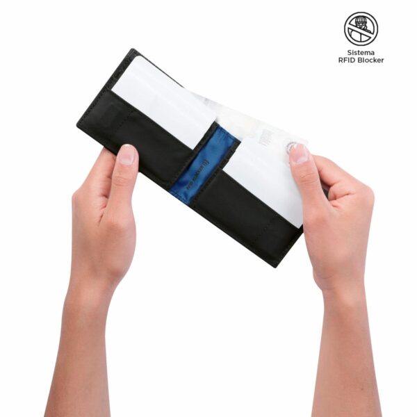 Billetera De Hombre Negro TOTTO Dual S - Imagen 3