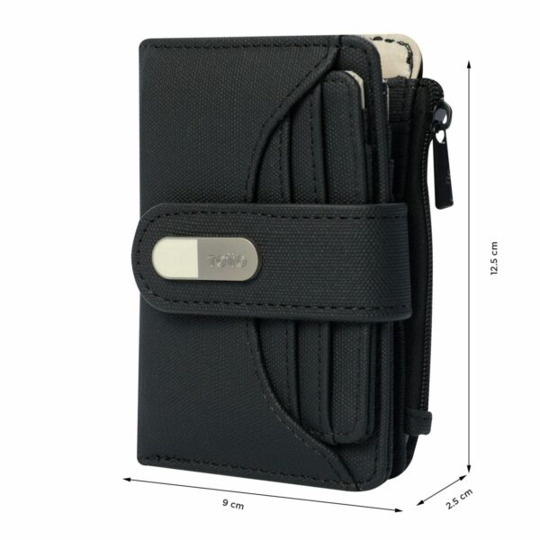 Billetera De Mujer Negro TOTTO Dull S - Imagen 2