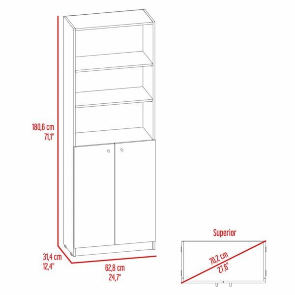 Estante Home Fresno Europeo Con Puertas RTA MDF - Imagen 5