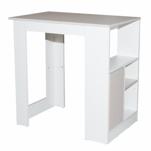 Isla Cocina Attica Taupe Blanco RTA MDF - Imagen 2