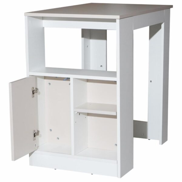 Isla Cocina Attica Taupe Blanco RTA MDF - Imagen 5