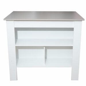 Isla De Cocina Burton Blanco Con Capri RTA MDF