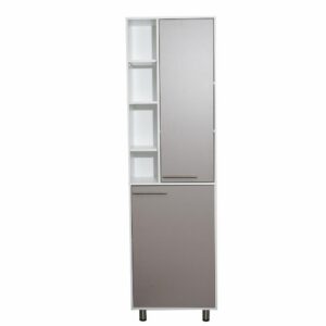 8781 MUEBLE ALACENA BURTON TAUPE/BLANCO