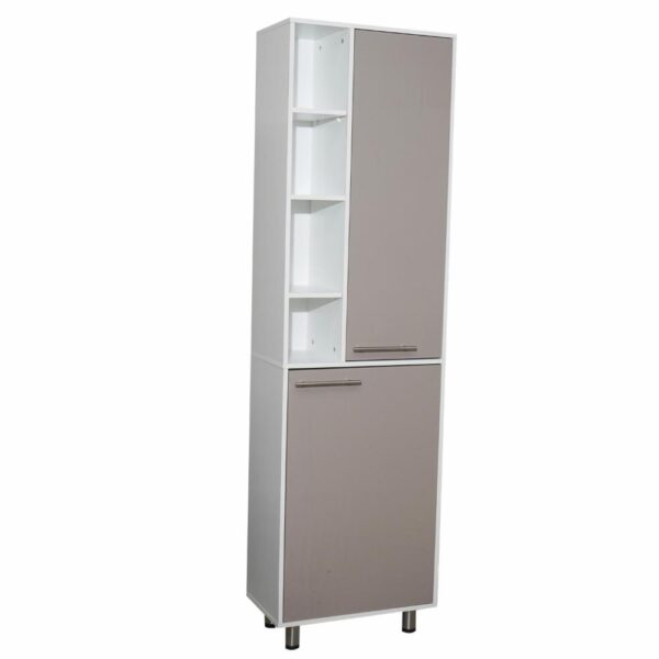 Mueble Alacena Burton Taupe Con Blanco RTA MDF - Imagen 3