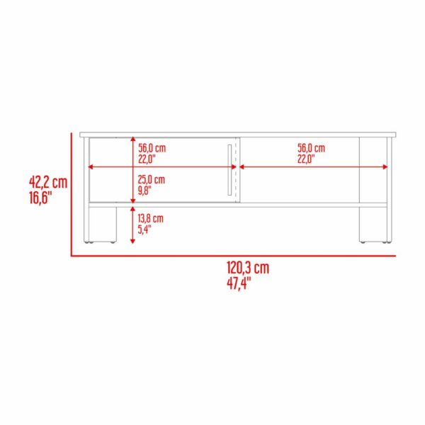Mesa Para Tv Nogal Con Puerta RTA MDF - Imagen 6