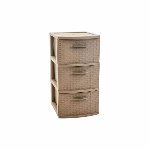 Cajonera Infinity 3 Niveles Taupe PLÁSTICOS MQ Plástica